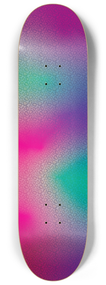 Leopard Print (purple/pink) 8-1/4 Skateboard Deck