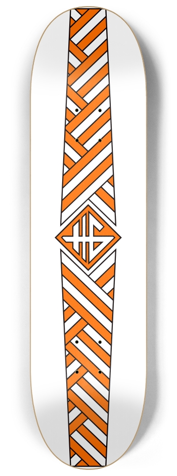 Neopolitan Cream Weave 8-1/4 Skateboard Deck