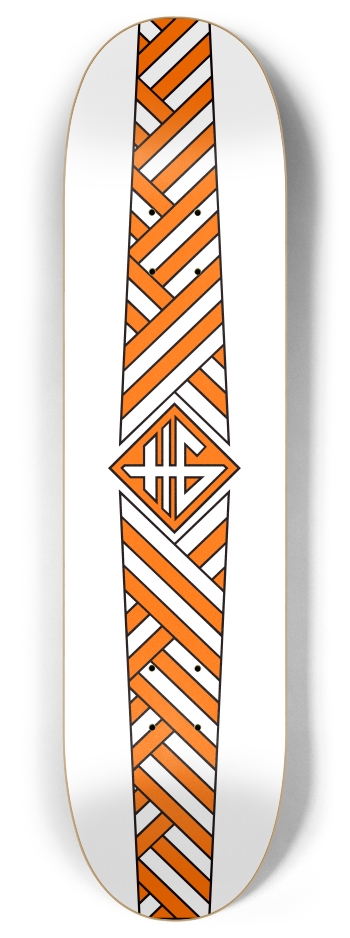 Neopolitan Cream Weave 8 Inch Skateboard Deck