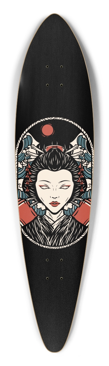 Scroll Pintail Longboard