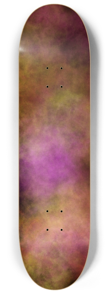 Orange Pink Smoke 8-1/4 Skateboard Deck