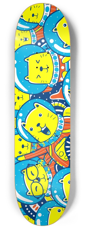 Catstronaughts 8-1/4 Skateboard Deck