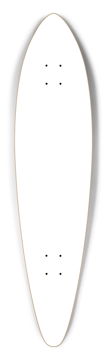 white-pinstripe Pintail Longboard