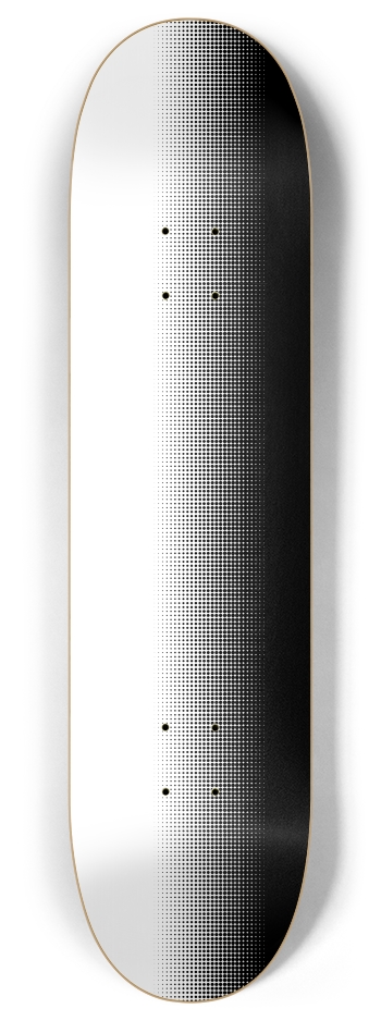 Half Tone Fade (Transparent) 8 Inch Skateboard Deck