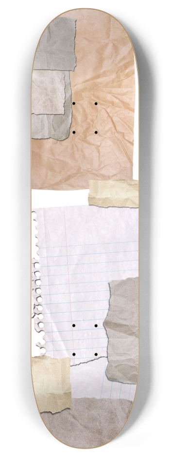 Torn Paper 8 Inch Skateboard Deck