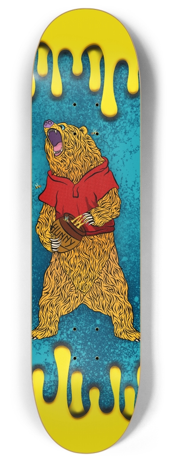 Honey Bear 8 Inch Skateboard Deck