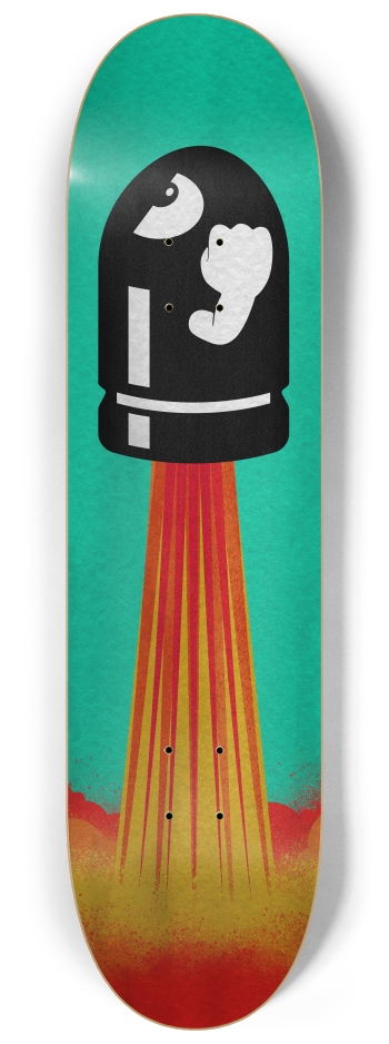 Rocket 8-1/4 Skateboard Deck