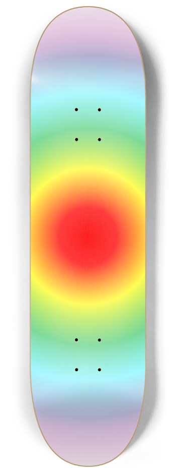 Colored Circles 8-1/4 Skateboard Deck