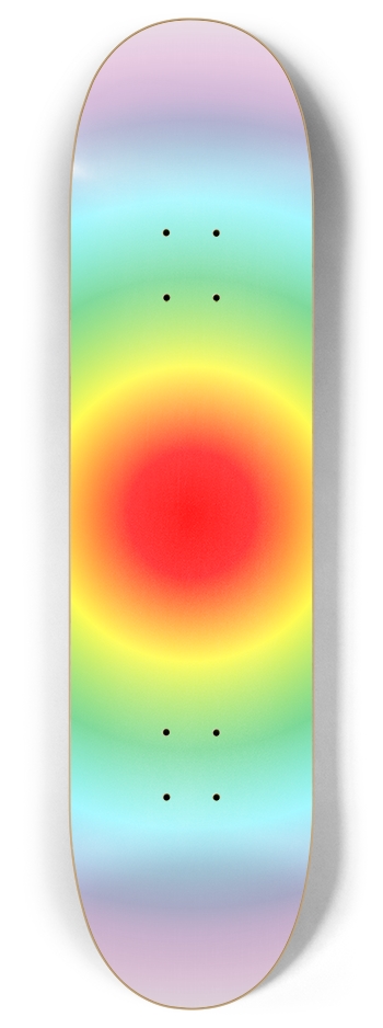 Colored Circles 8 Inch Skateboard Deck