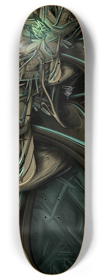 unique design by dino. rhinosaurarts 8 Inch Skateboard Deck