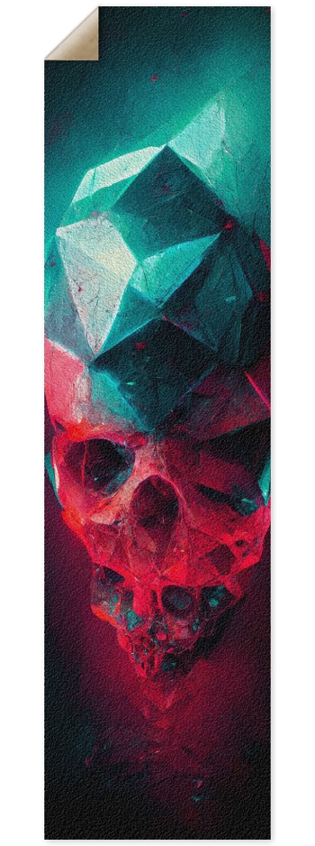 Bejeweled Skull 9 x 33 Inch Griptape