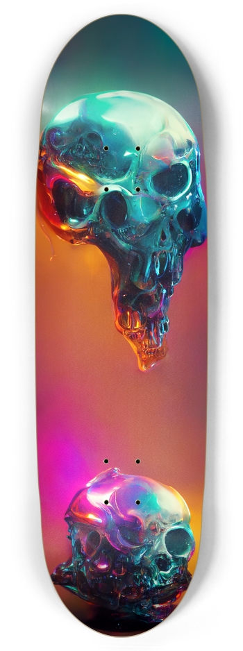 Melting Chrome Skull