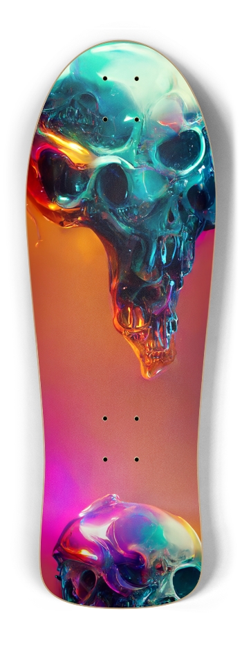 Melting Chrome Skull