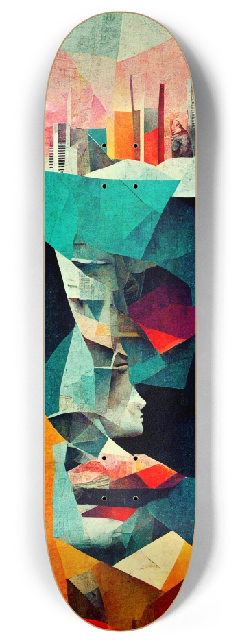 Collage 8 Inch Skateboard Deck
