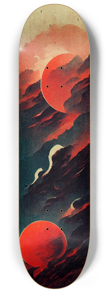 Red Sun 8-1/4 Skateboard Deck