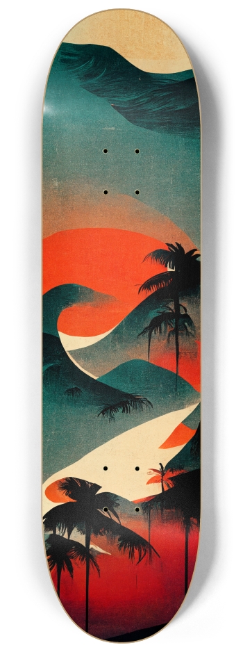 Relaxing at the Beach 8-1/4 Skateboard Deck