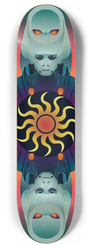 The Alien Overseer 8 Inch Skateboard Deck