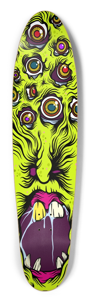 Green Globlin Longboard Shape