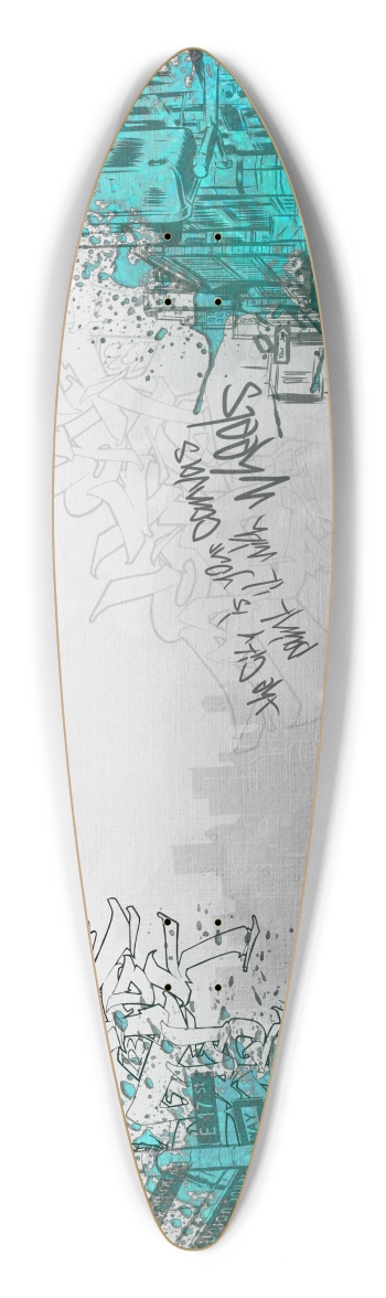 DAY 405 3. rhinosaurarts Pintail Longboard