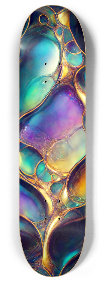 Iridescent 8 Inch Skateboard Deck