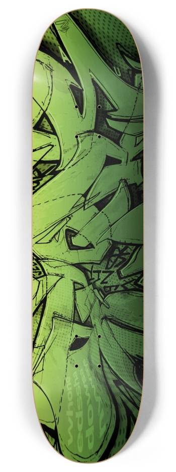PQRS 8 Inch Skateboard Deck