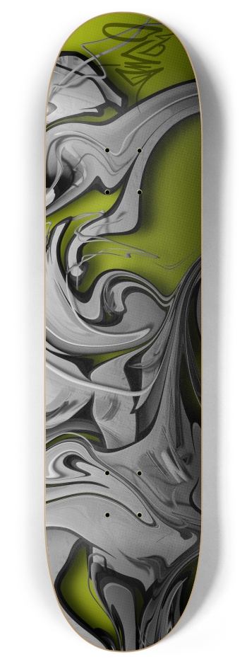 clustered diffusion 8 Inch Skateboard Deck