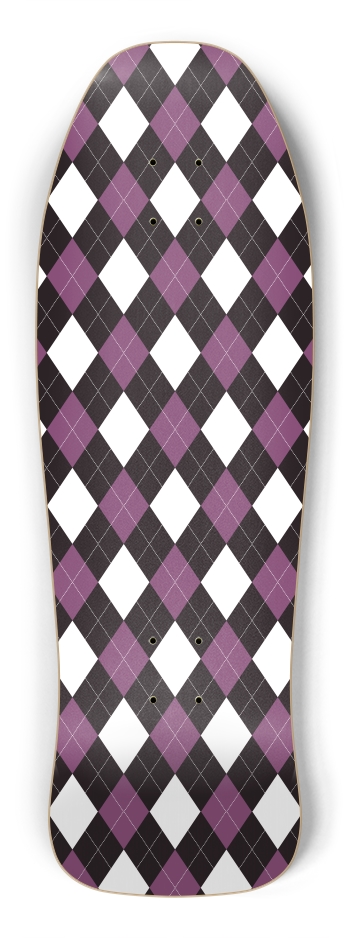 Purple Argyle Shredder Shape