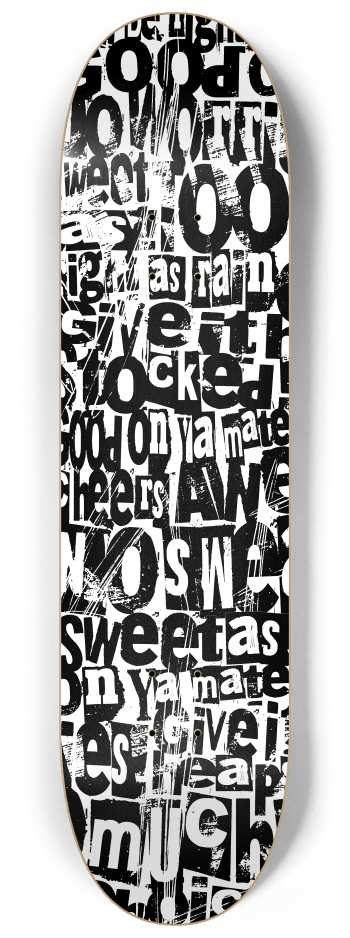 Kiwi Graffiti 8-1/4 Skateboard Deck