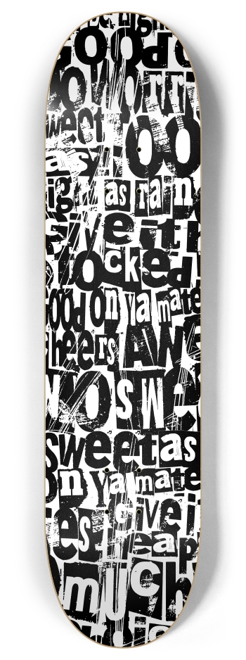 Kiwi Graffiti 8 Inch Skateboard Deck