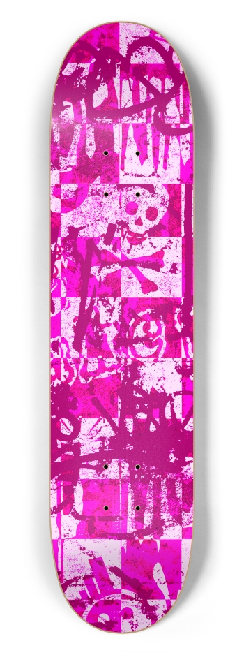 Pink Checker Graffiti
