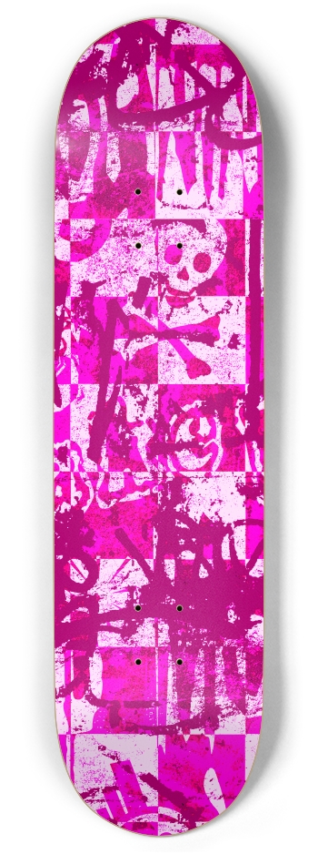 Pink Checker Graffiti