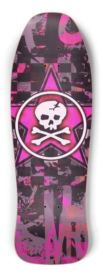 Pink Star Skull Shredder Shape