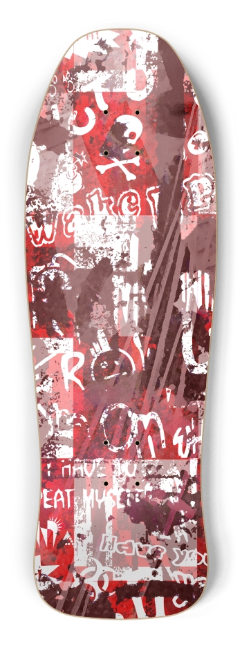 Red Urban Grunge Shredder Shape