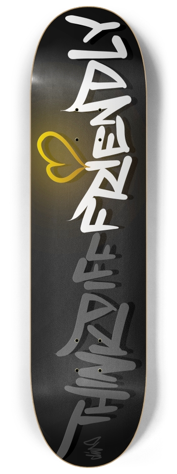 think diff FRIENDLY 8-1/4 Skateboard Deck