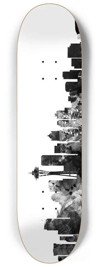 Seattle Skyline 8-1/4 Skateboard Deck