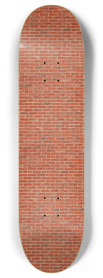 , Vertical Brick Wall 8 Inch Skateboard Deck