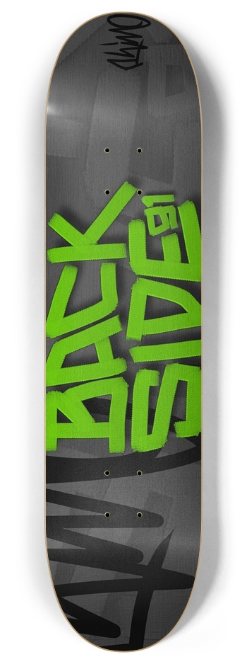 backside 91 8 Inch Skateboard Deck