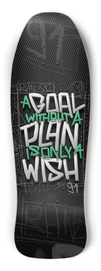 A goal without a plan is only a wish Shredder Shape