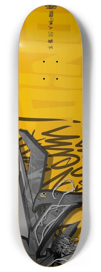 NEUNER orange 2 8 Inch Skateboard Deck
