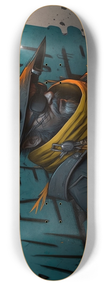 Blue tweets 8 Inch Skateboard Deck