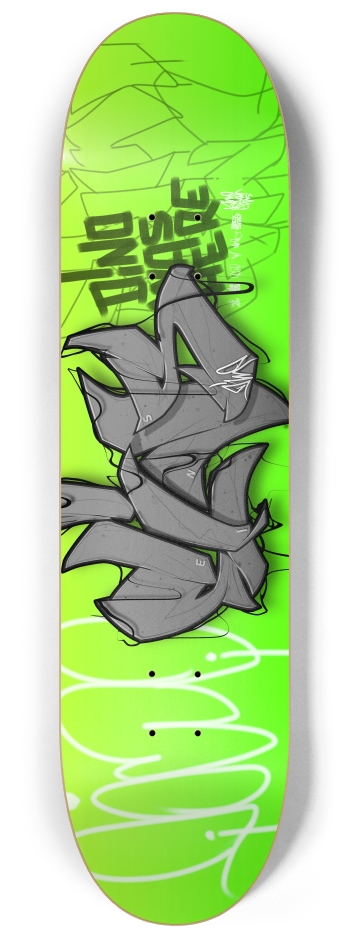 EINS green 8-1/4 Skateboard Deck