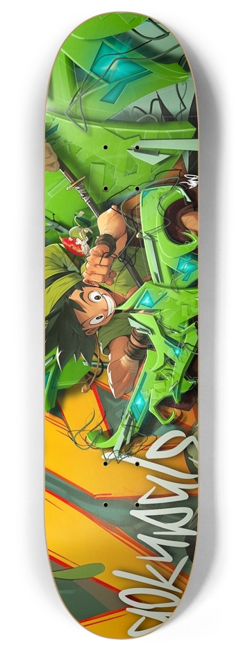 Dino and the Gokupals 1 8 Inch Skateboard Deck