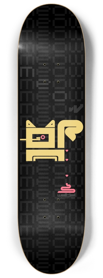 Crappy Cat 8-1/4 Skateboard Deck