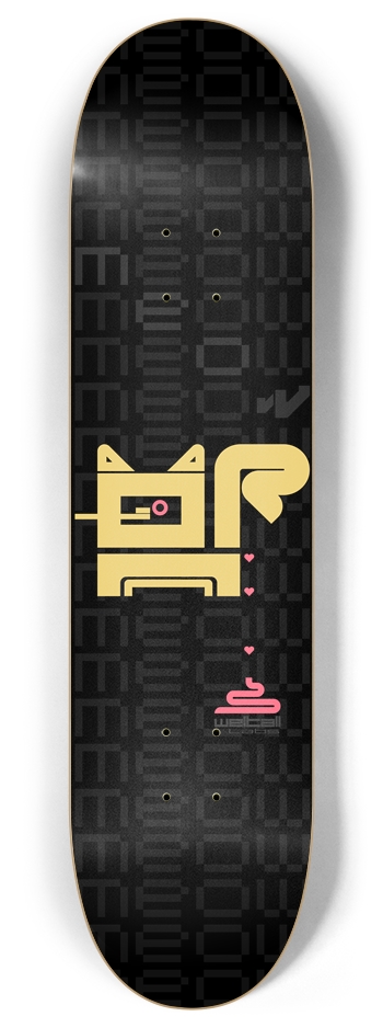 Crappy Cat 8 Inch Skateboard Deck