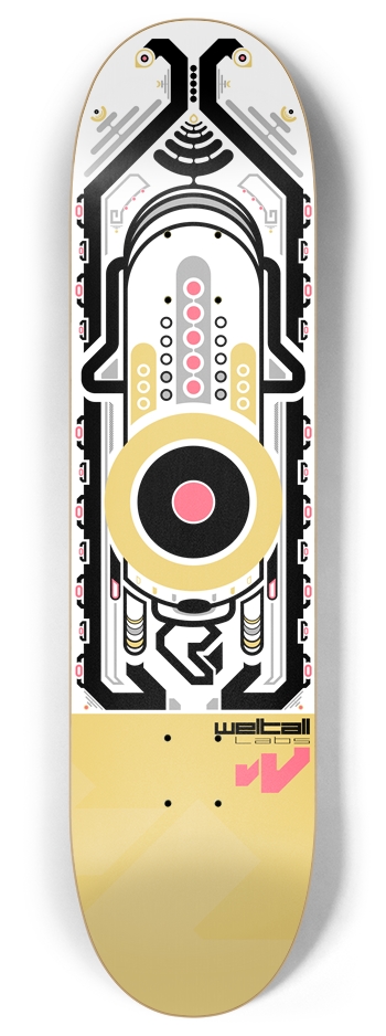 All Seeing Squid 8 Inch Skateboard Deck