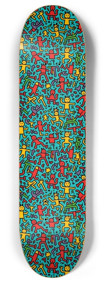 Retro Graffiti 1 8 Inch Skateboard Deck