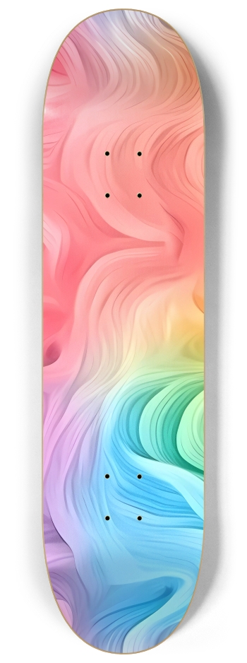 Rainbow Swirl 1 8-1/4 Skateboard Deck