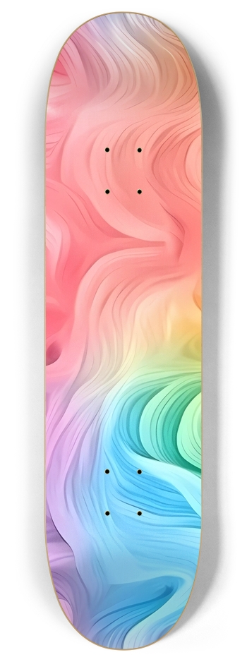 Rainbow Swirl 1 8 Inch Skateboard Deck