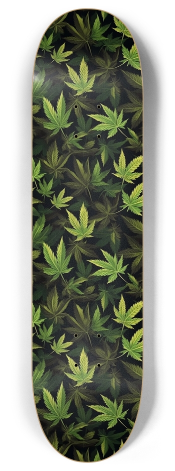 Cannabis Leaf 1 8 Inch Skateboard Deck