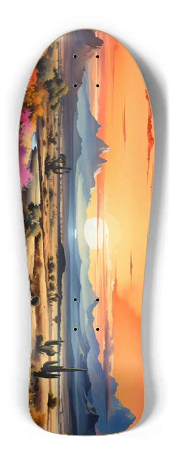 Watercolor Southwest Painted Desert Old School Shape